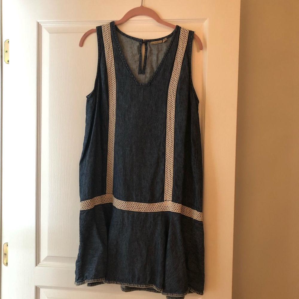 Anthropologie drop waist shift dress